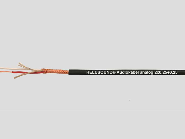 Audio cable with braided copper shielding